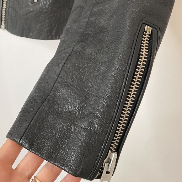 Topshop Real Leather Jacket - Picture 6 of 10